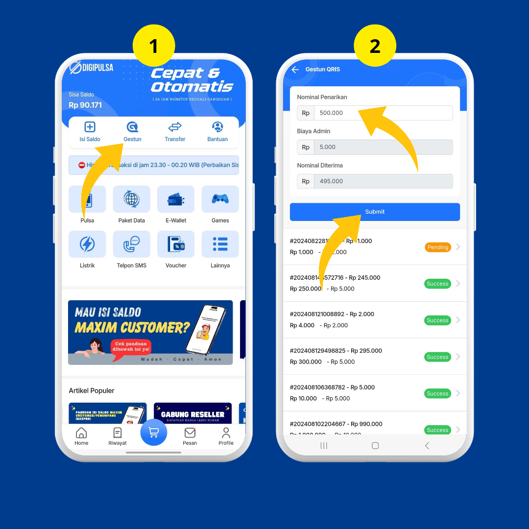 Layanan Gestun DIGIPULSA dan Cara Menggunakannya