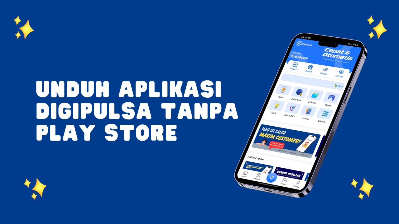 DIGIPULSA Kini Tersedia dalam Bentuk Aplikasi PWA yang Lebih Ringan