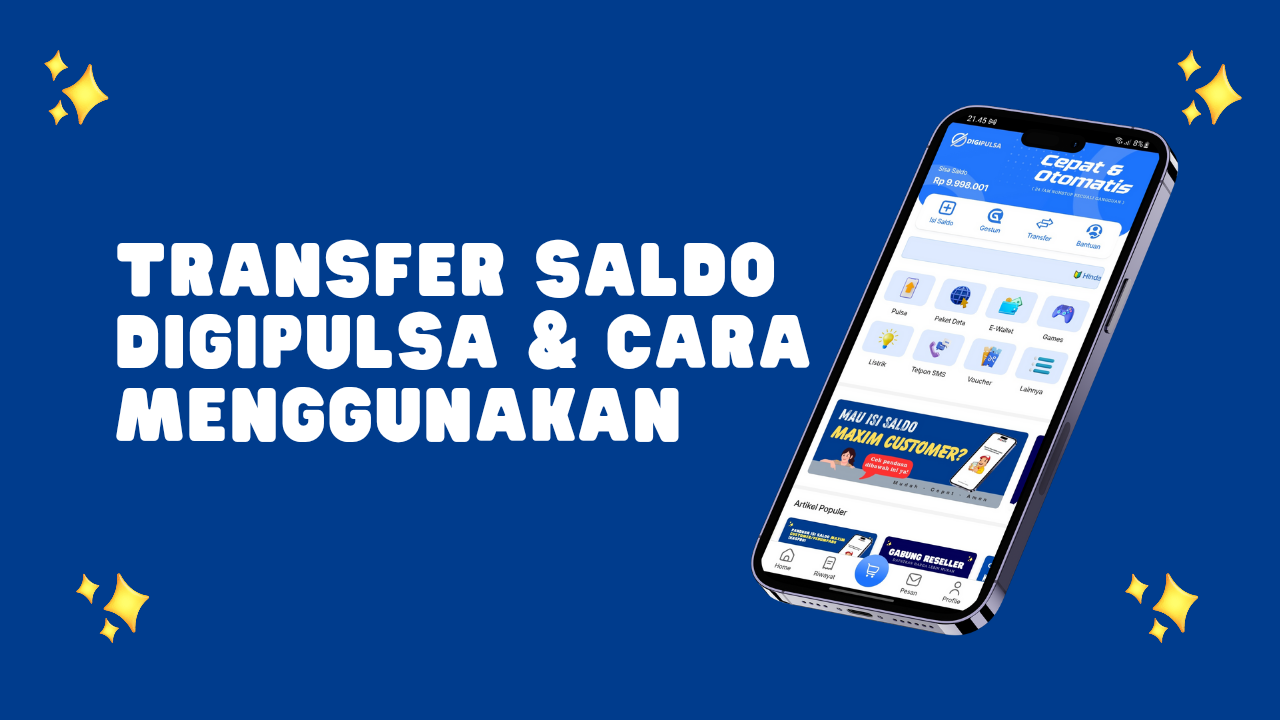 Fitur Layanan Transfer DIGIPULSA dan Cara Menggunakannya