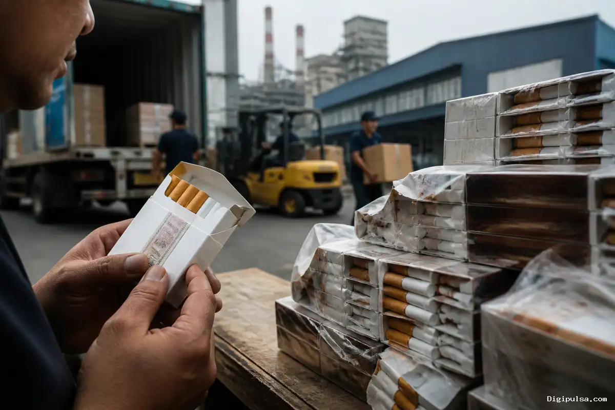 Rokok Ilegal Masih Tekan Operasional Gudang Garam