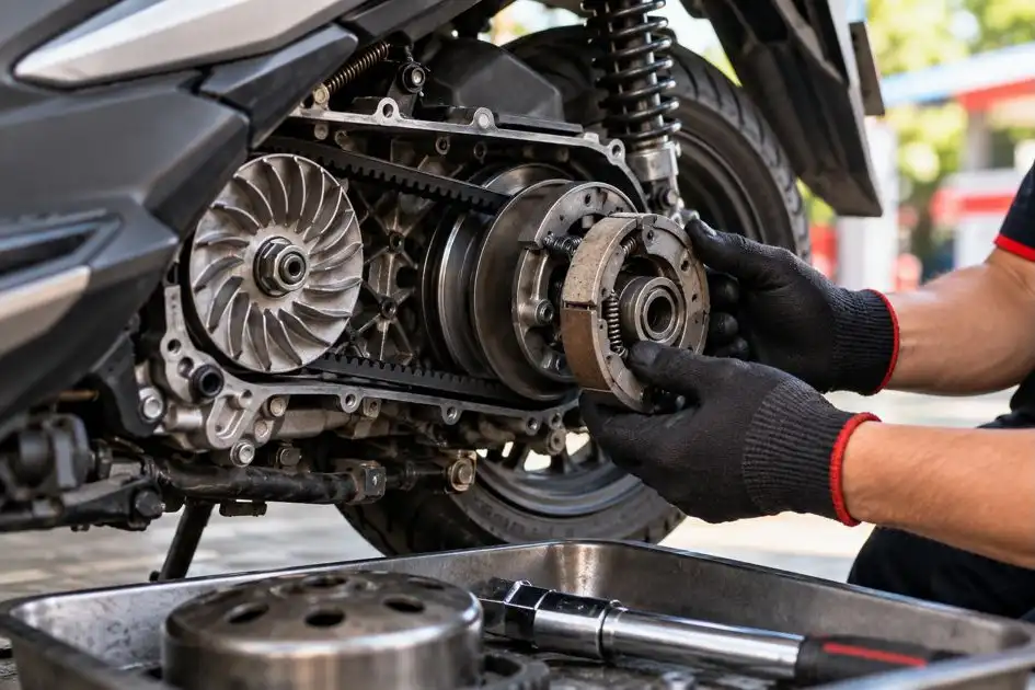 Kampas Ganda CVT Motor Matic Aus, Kenali Gejala dan Cara Merawatnya